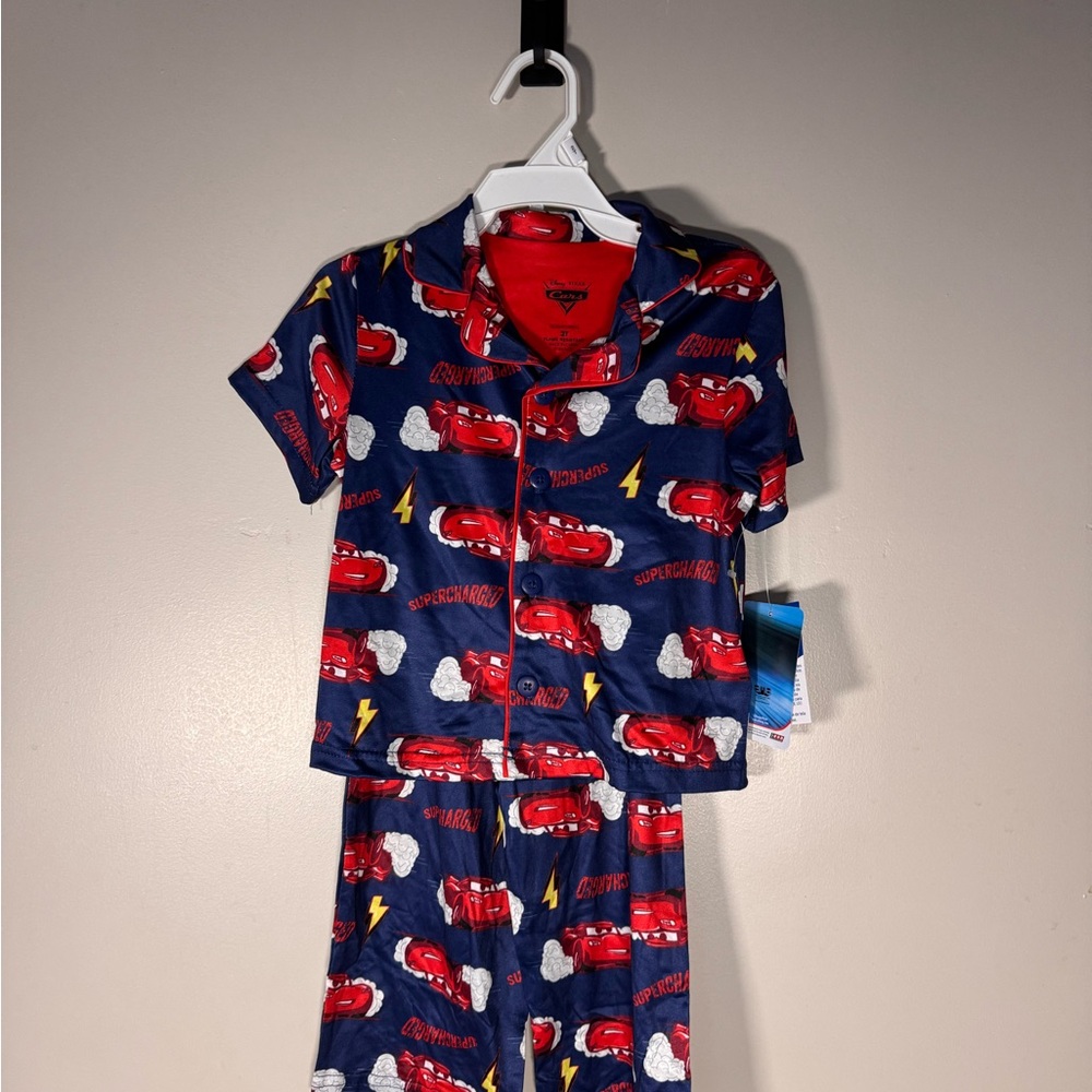 Disney Lightning McQueen Pajama Set - Red and Blue